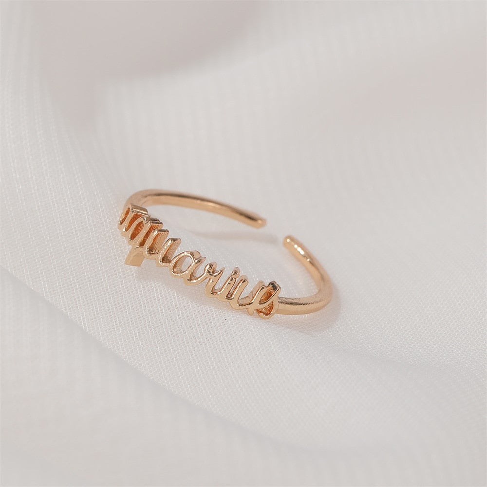 Minimalist Zodiac Rings