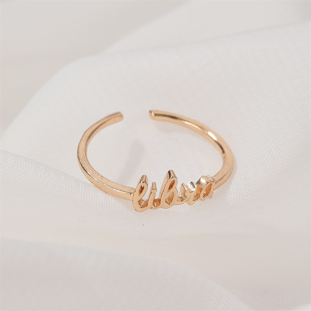 Minimalist Zodiac Rings