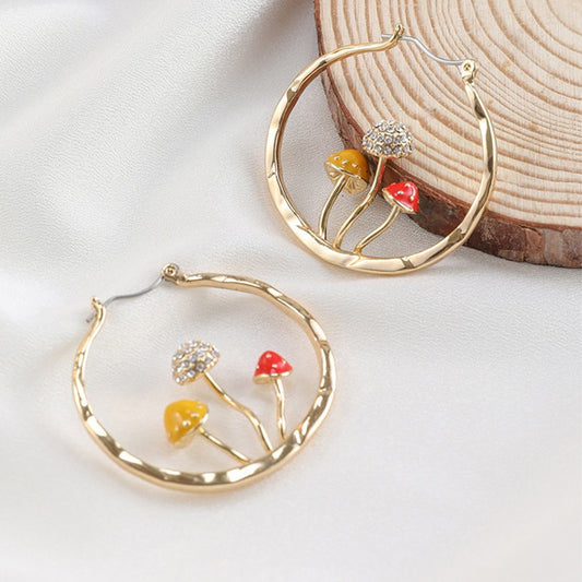 Shroom Hoop Earrings