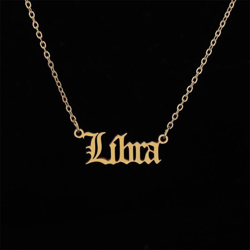 Zodiac Name Necklace