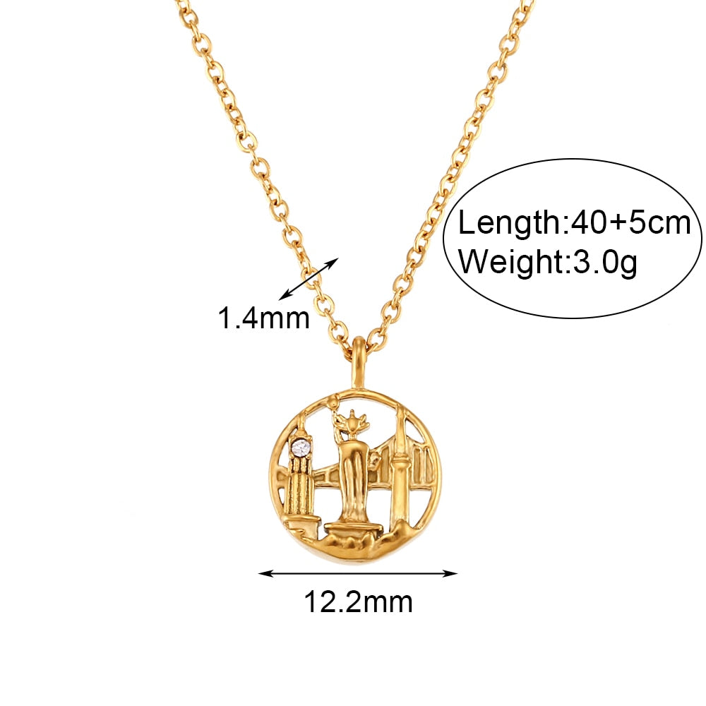 Iconic City Pendant Necklace