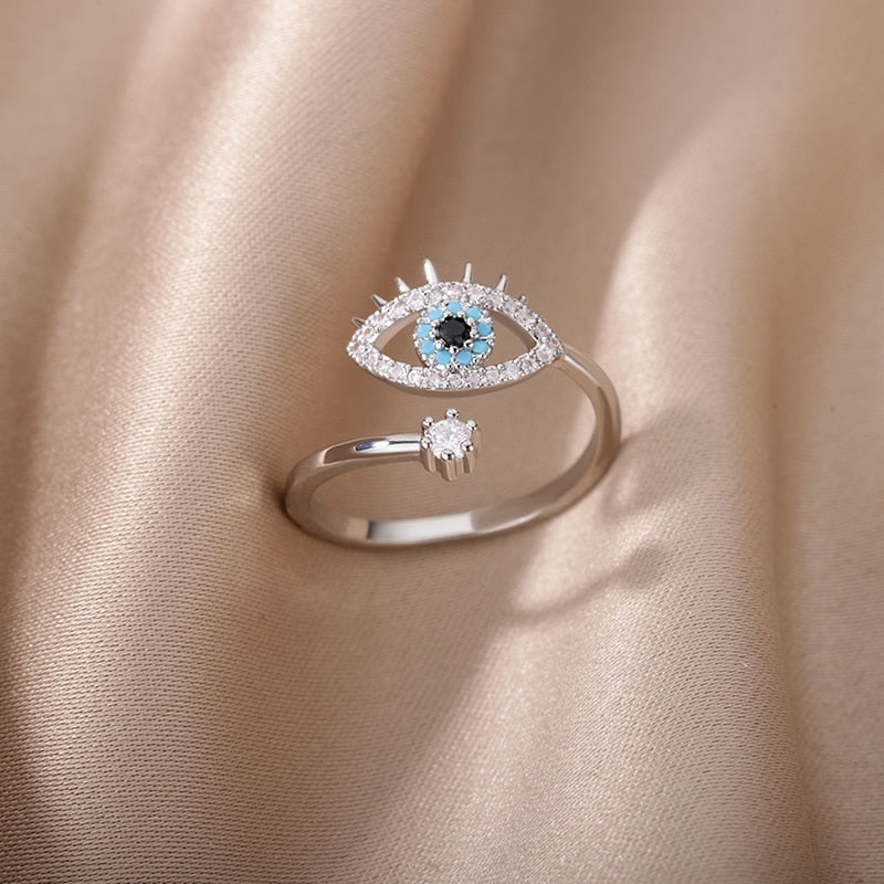 Evil Eye Zircon Ring