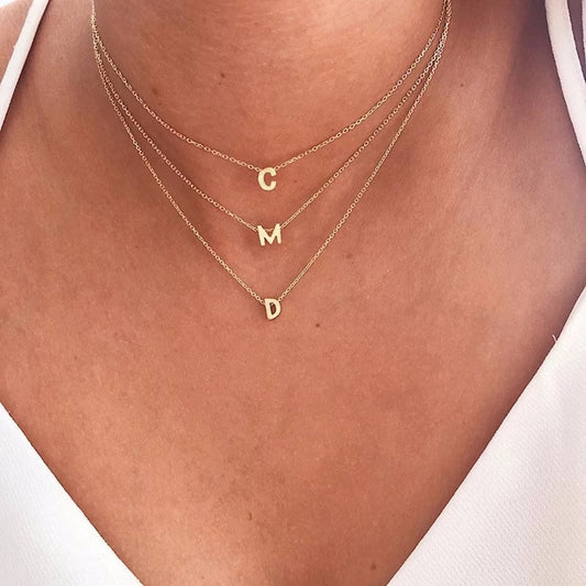 Dainty Initial Pendant Necklace