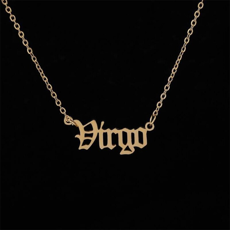 Zodiac Name Necklace