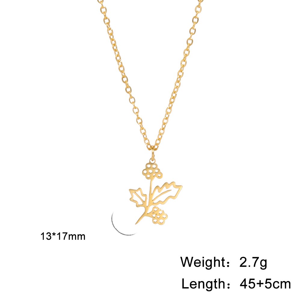 Dainty Birth Month Flower Necklace