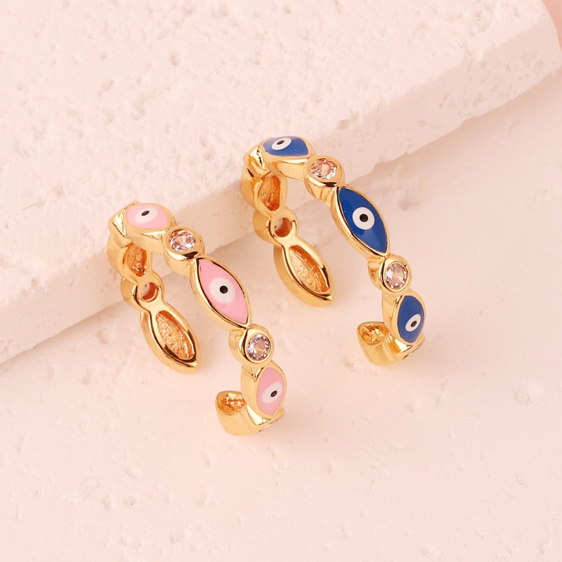 Mini Evil Eye Rainbow Ring