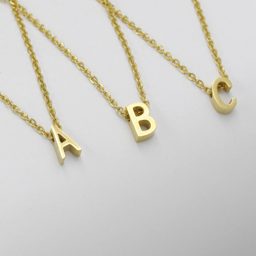 Dainty Initial Pendant Necklace