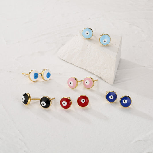 Evil Eye Stud Earrings